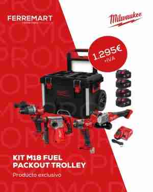 PROMO OTOÑO MILWAUKEE KIT 18V PACKOUT TROLLEY