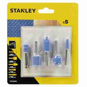 SURTIDO 5 MUELAS EJE 6MM STANLEY STA30000XJ