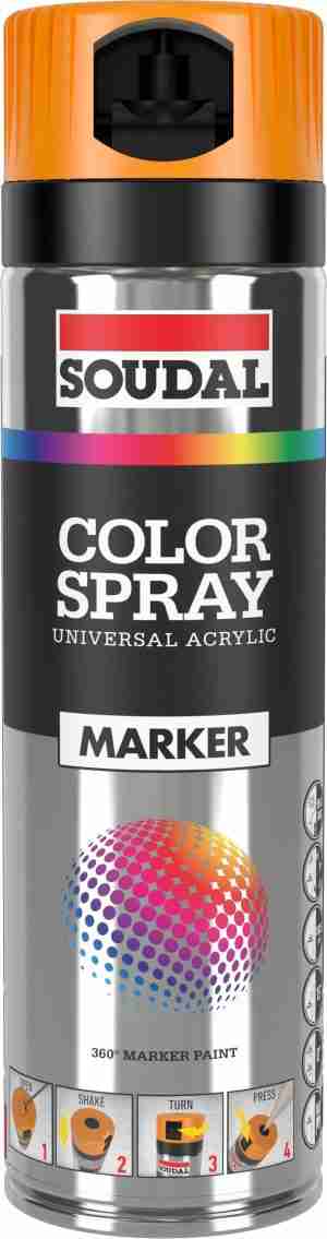MARCADOR OBRA SOUDAL NARANJA FLUORESCENTE REF. 155571