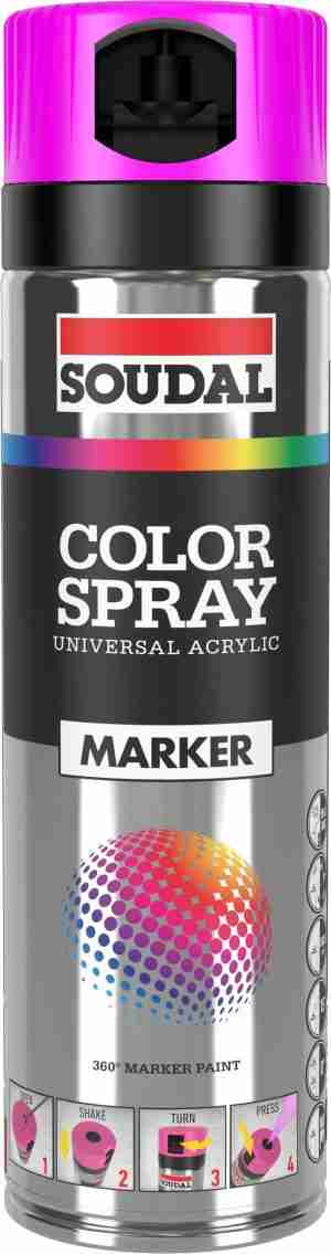 MARCADOR OBRA SOUDAL FUCSIA FLUORESCENTE REF. 155989