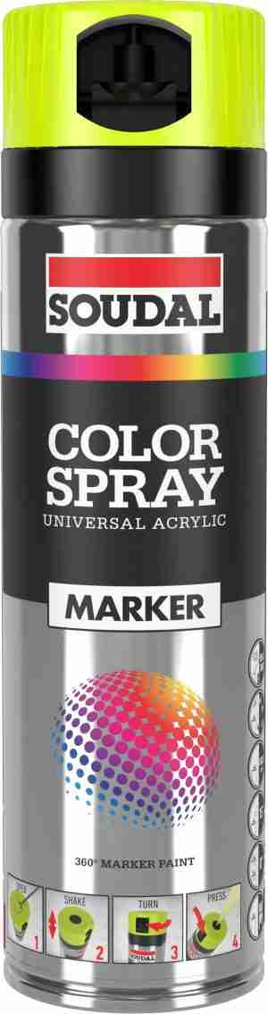 MARCADOR OBRA SOUDAL AMARILLO FLUORESCENTE REF. 155991