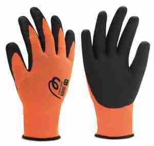 GUANTE NYLON NITRIL FOAM ND NARANJA T.8