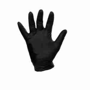 GUANTE DESECHABLE NITRILO NEGRO S/POLVO T-S,CAJ 100 UNDS