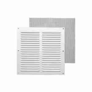 REJILLA BLANCA 200X200 ALUM C/MOSQUITERA