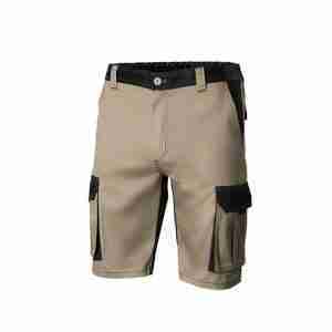 BERMUDA BICOLOR MULTIBOLSILLO BEIGE ARENA-NEGRO T-56