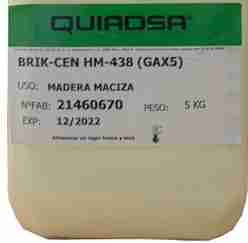 COLA AMARILLA MADERA MACIZA EXTRARÁPIDA HM-438 BRIK CEN (GAX5)